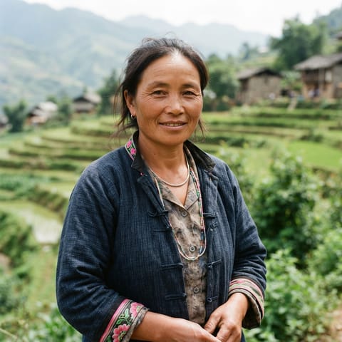 AI-generated illustration representing the Eastern Phula Yi people