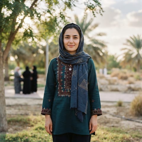 AI-generated illustration representing the Hazaras people