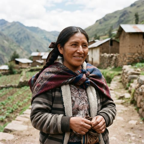 AI-generated illustration representing the Pacaraos Quechua people