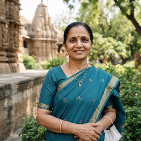 AI-generated illustration representing the Jains (Gujarati) people