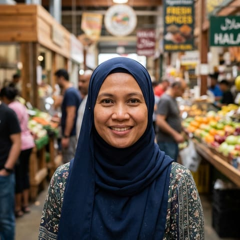 رسم توضيحي مُولَّد بالذكاء الاصطناعي يمثّل شعب Brunei-Kadayan