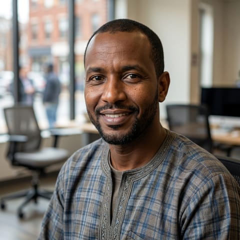 رسم توضيحي مُولَّد بالذكاء الاصطناعي يمثّل شعب Mauritanians