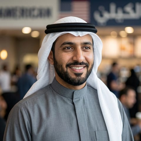 Ilustración generada por IA que representa al pueblo Gulf Arabs