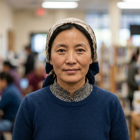 AI-generated illustration representing the Tibetans people