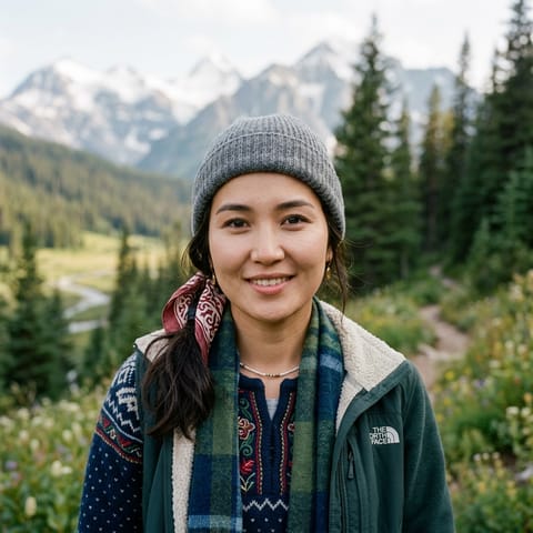 AI-generated illustration representing the Kyrgyz people