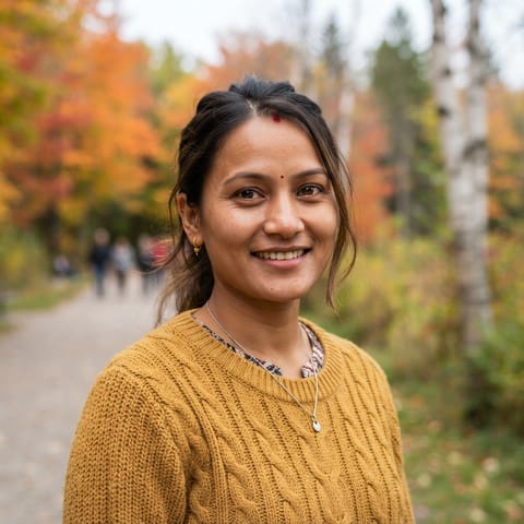 AI-generated illustration representing the Nepalis people