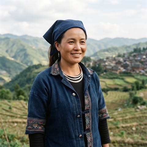AI-generated illustration representing the Huaning Yi people
