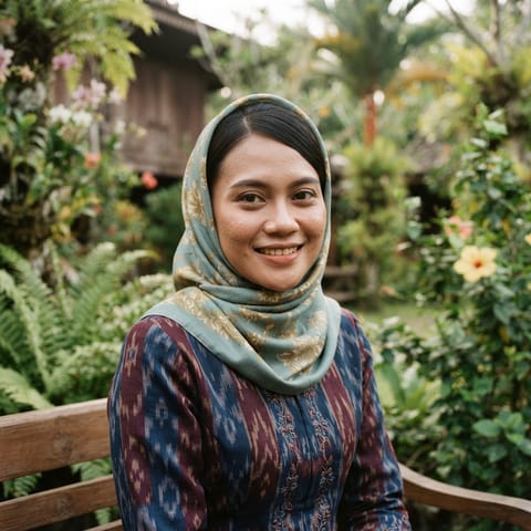 AI-generated illustration representing the Melayu Pontianak people