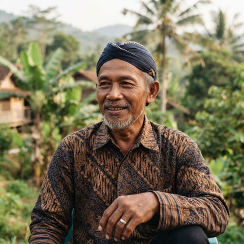 AI-generated illustration representing the Jawa Banten people