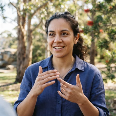AI-generated illustration representing the Deaf Australians people