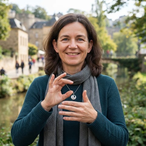 AI-generated illustration representing the Deaf Luxembourgers people