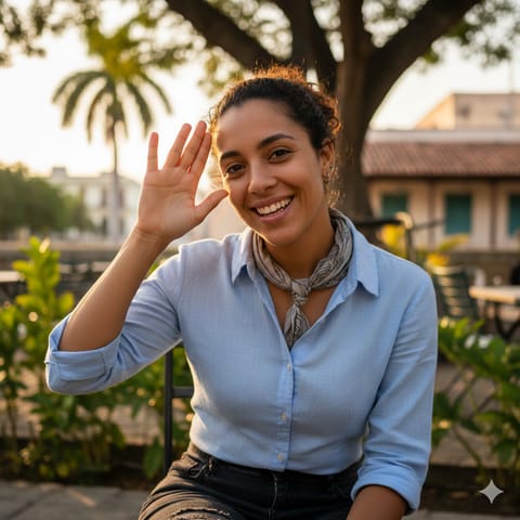 AI-generated illustration representing the Deaf Cubans people