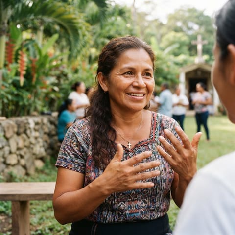 AI-generated illustration representing the Deaf Panamanians people