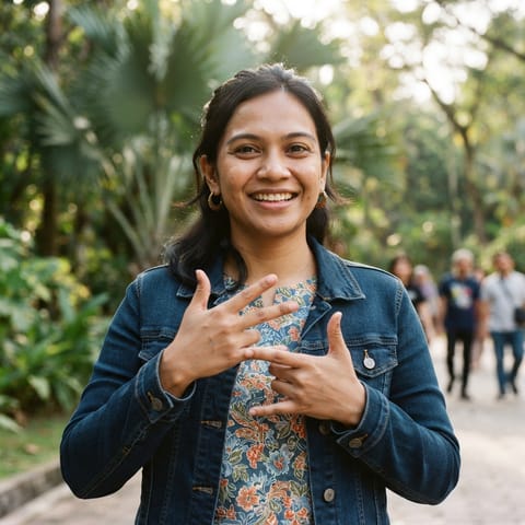 AI-generated illustration representing the Deaf Malaysians people