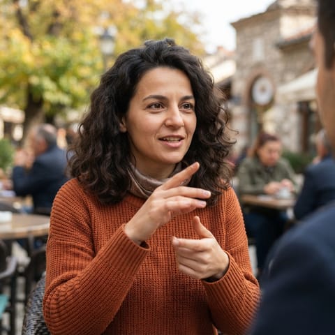 AI-generated illustration representing the Deaf Macedonians people