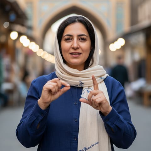 AI-generated illustration representing the Deaf Iraqis people