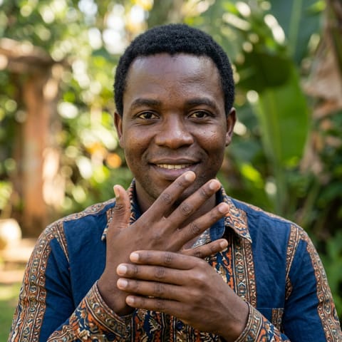 AI-generated illustration representing the Deaf Mozambicans people