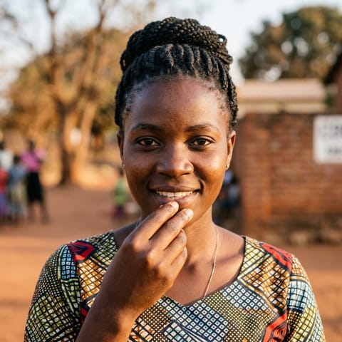 AI-generated illustration representing the Deaf Malawians people