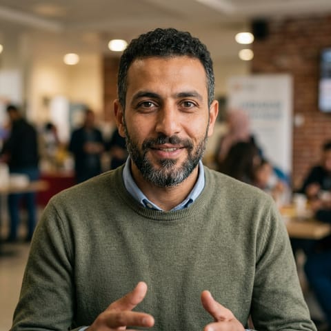 AI-generated illustration representing the Deaf Syrians people