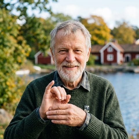 AI-generated illustration representing the Deaf Swedes people