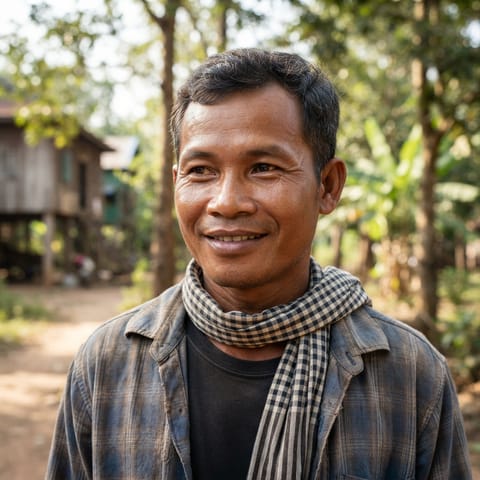 AI-generated illustration representing the Khmer Keh people