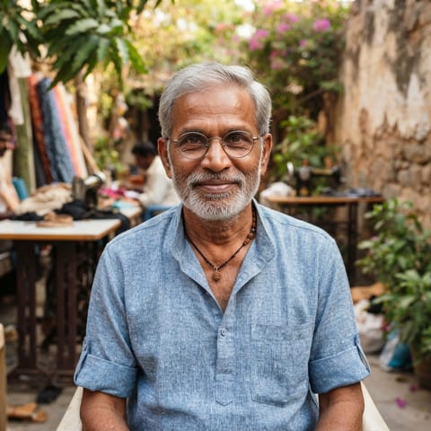 AI-generated illustration representing the Darji (Telugu) people