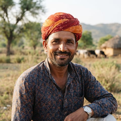 AI-generated illustration representing the Gujjar (Hindi) people