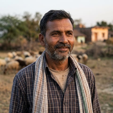 AI-generated illustration representing the Gadaria (Awadhi) people