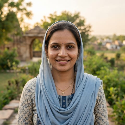 AI-generated illustration representing the Jains (Haryanvi) people
