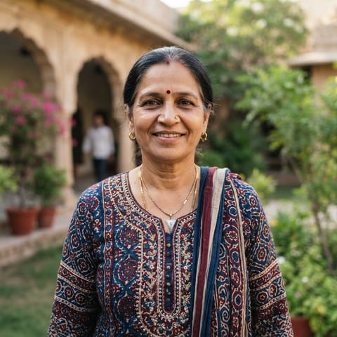 AI-generated illustration representing the Sindhi (Marwari) people