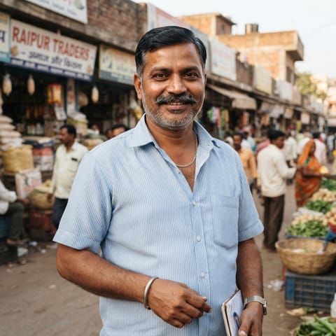AI-generated illustration representing the Bania (Chhattisgarhi) people