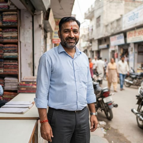 AI-generated illustration representing the Bania (Haryanvi) people