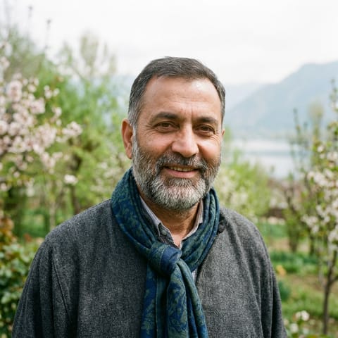 AI-generated illustration representing the Bania (Kashmiri) people
