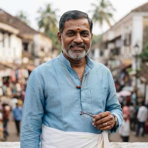 Illustration générée par IA représentant le peuple Bania (Konkani)