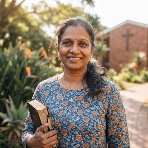 AI-generated illustration representing the Indian Christians people