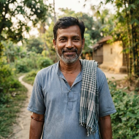 AI-generated illustration representing the Kahar (Bengali) people