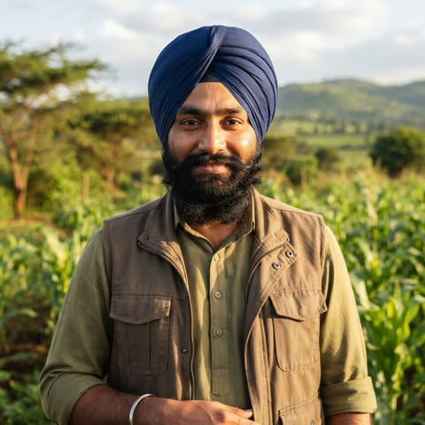 AI-generated illustration representing the Sikhs people
