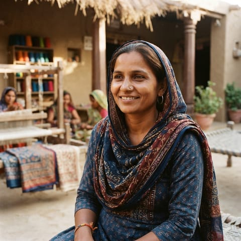 AI-generated illustration representing the Ansari-Momin (Gujarati) people