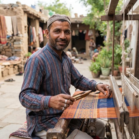 AI-generated illustration representing the Ansari-Momin (Marwari) people