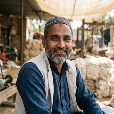 AI-generated illustration representing the Pinjara, Behna (Urdu) people