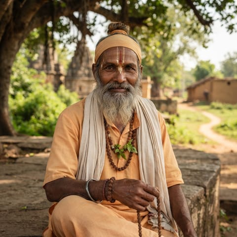 AI-generated illustration representing the Bairagi (Chhattisgarhi) people