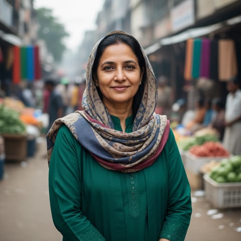 AI-generated illustration representing the Bengali people