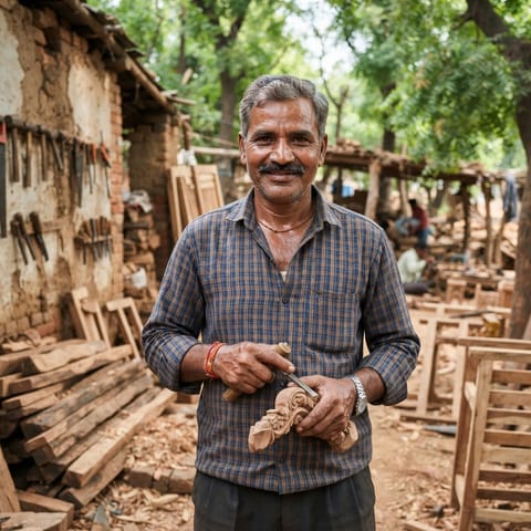 AI-generated illustration representing the Badhai (Chhattisgarhi) people