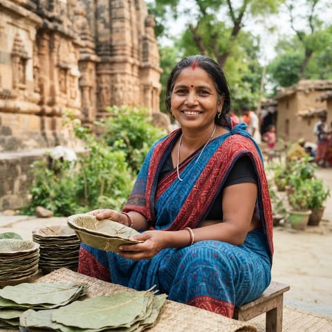 AI-generated illustration representing the Bari (Bhojpuri) people