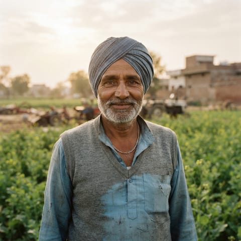Ilustración generada por IA que representa al pueblo Dhanak (Haryanvi)