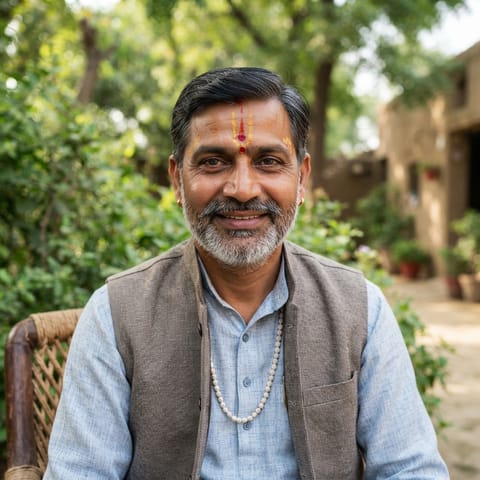 AI-generated illustration representing the Brahmin (Haryanvi) people