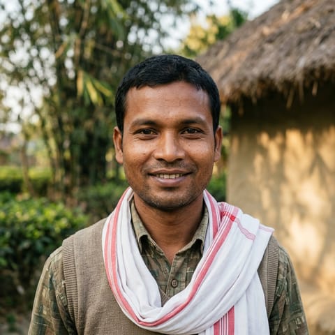 AI-generated illustration representing the Chamar (Assamese) people