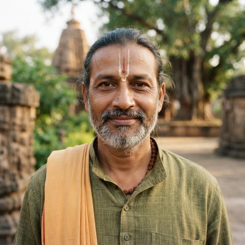 Ilustração gerada por IA representando o povo Gosain (Chhattisgarhi)