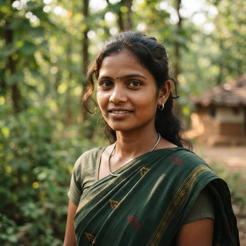 AI-generated illustration representing the Gond (Marathi) people