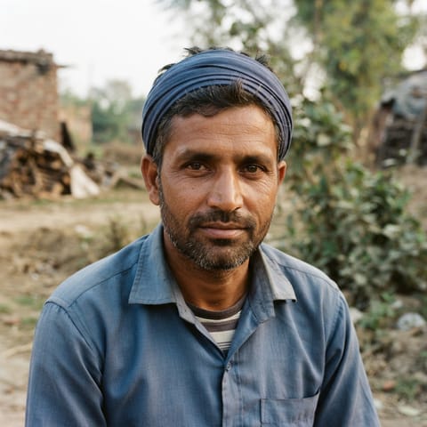 AI-generated illustration representing the Dom (Punjabi) people